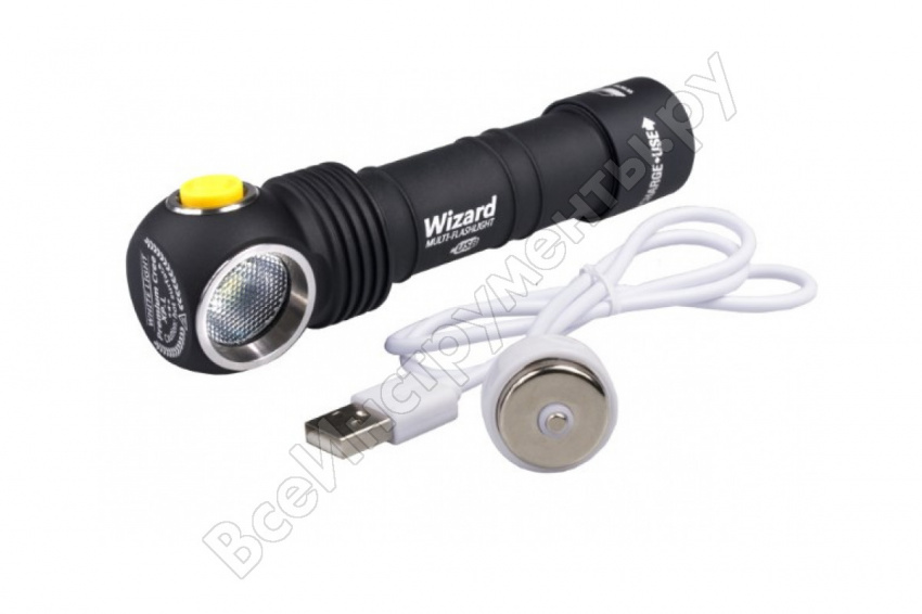Фонарь Armytek Wizard Magnet USB XP-L (теплый свет)+18650 Li-Ion интернет-магазина Четыре Глаза Ижевск